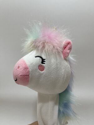 Recording and Neck-Turning Unicorn Plush Toy Interactive Talking Back Rainbow Horse