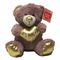 Coffre mou superbe de Teddy Bear With Heart On de jouets de peluche de jour de valentines de 0.25M 9.84in