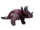 Polyester pourpre de Triceratops de peluche bourrant des jouets 26cm