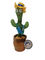 Enregistrement de peluche répétant le cactus de chant avec le chapeau