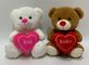 20 cm2 d'ASSTD ont bourré des ours avec les cadeaux adorables de jouets de coeur pour la Saint-Valentin