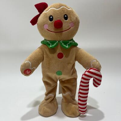 Chanter et danser Noël pain d'épice jouet en peluche avec musique