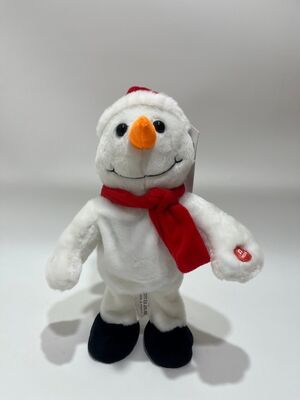 Bonhomme de neige en peluche chantant et dansant pour Noël avec musique