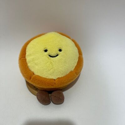 Kawaii tart d'oeuf Plush jouet mou rempli Cute Food Plushie