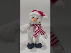 Jouets en peluche Bonhomme de neige chantant et dansant